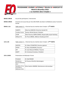 Voir le programme