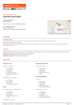 centre boucebci - Drogues Info Service