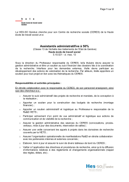 Assistant/e administratif/ve à 50% - HES