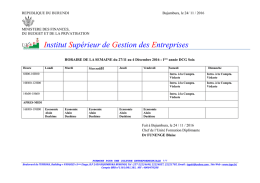 telecharger HORAIRE DES COURS DU 27 NOVEMBRE AU