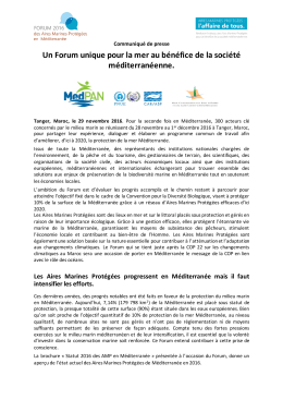 Communiqué de presse