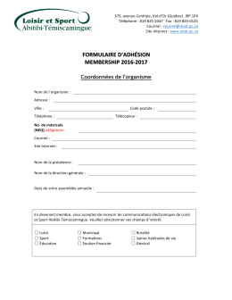 télécharger - Loisir et Sport Abitibi