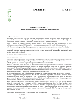 De l`ampleur du probl&egrave;me
