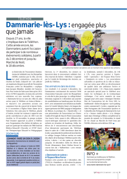 Dammarie plus engagée que jamais - Mairie de Dammarie-Les-Lys