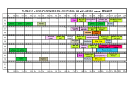 Planning - proviedanse