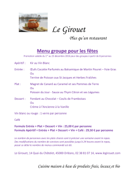 Voir le menu par ici