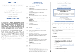 colloque - Universit&eacute; Nice Sophia Antipolis