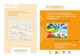 Invitation - Espace Comp&eacute;tences
