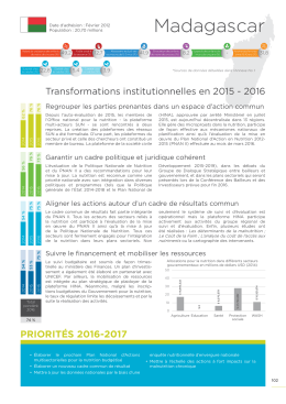 Madagascar - Scaling Up Nutrition