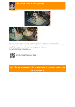 Cake design p&acirc;tes de chat peinture
