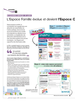 L`Espace Famille &eacute;volue et devient l`Espace C