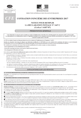 cotisation foncière des entreprises 2017