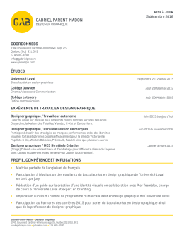 CV - Gabriel Parent