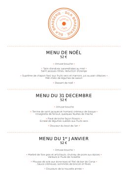 Voir les menus - sofitel