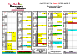 Hiver U8-U10 groupe B Alpin - Ski