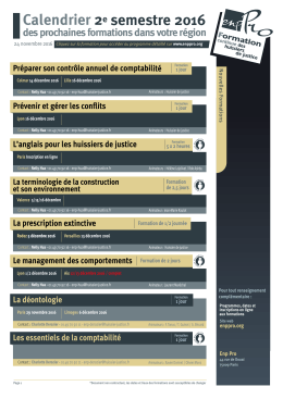 Télécharger le calendrier interactif par formations