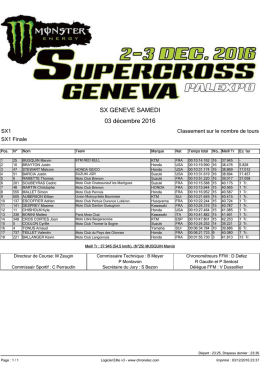 SX GENEVE SAMEDI 03 d&eacute;cembre 2016