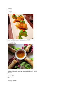 Voir le menu