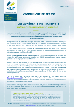 les adhérents mnt satisfaits