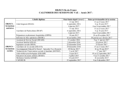 Ann&eacute;e 2017 - DRJSCS Ile-de
