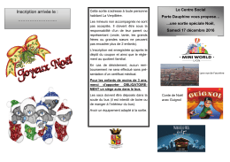 fiche inscriptions et programme