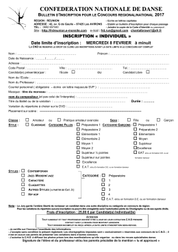 confederation nationale de danse