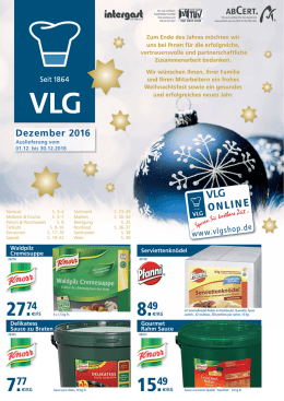 VLG Angebot - VLG Gro&szlig;verbraucherdienst Saarbr&uuml;cken