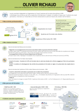 CV Olivier Richaud 2016 - Graphique