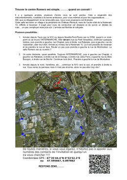 PDF: itineraire Centre Romero