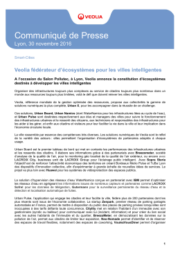 Communiqué de Presse