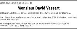 Monsieur David Vassart