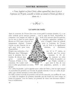 NOTRE MISSION &laquo; Nous, baptis&eacute;s en J&eacute;sus Christ, allons aujourd