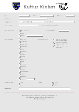 La demande de participation en PDF
