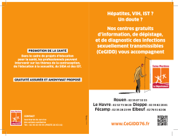 H&eacute;patites, VIH, IST ? Un doute ? Nos centres gratuits d`information