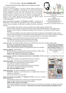 recto - Paroisse de Beauvais