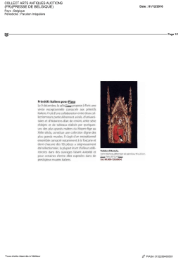 [Presse] Primitivi Italiani in Collect magazine