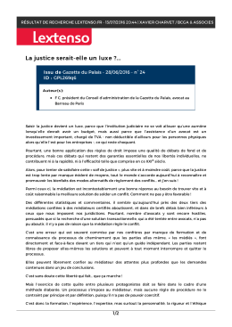 La justice serait
