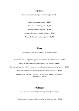 Voir le menu