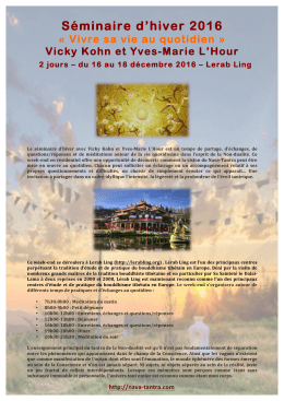 S&eacute;minaire d`hiver 2016 - Nava