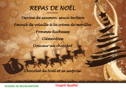 MENU DE NOEL