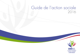 Guide de l`action sociale 2016 - Gestionnaire de r&eacute;gimes de Retraite