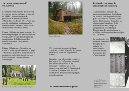 Le cimeti&egrave;re du camp de concentration Sch&ouml;mberg Le chemin
