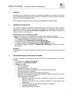 POLITIQUE – Tournage et séance photographique