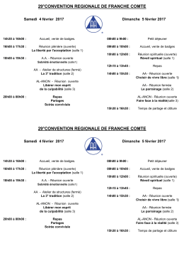 programme - Alcooliques Anonymes