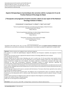 Aspects thérapeutiques et pronostiques des