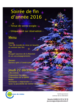 fete de fin d`ann&eacute;e 2016