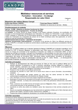 Médiateur ressources et services