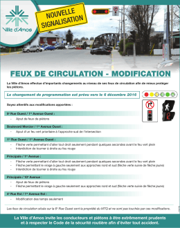 feux de circulation - modification