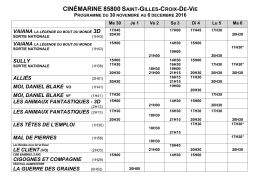 la grille de programmation