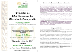 présentation de la conférence "symboles de l`art roman sur les
